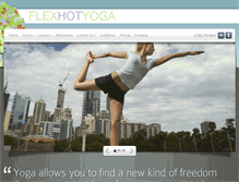Tablet Screenshot of flexyogastudio.com
